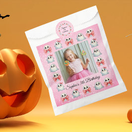 Sachets En Papier Photo personnalisée Cute Fantôme Anniversaire