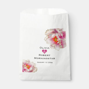 Sachets En Papier Pic floral rose écarlate
