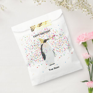 Sachets En Papier Pingouin - Animaux à la fête d'anniversaire