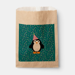 Sachets En Papier Pingouin de la fête du dessin animé