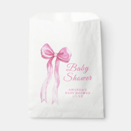 Sachets En Papier Pink a Bow It's Girl Baby shower
