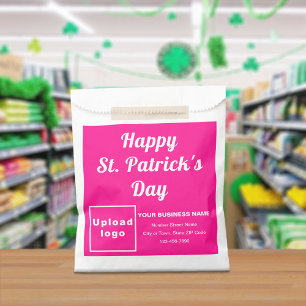Sachets En Papier Pink Business Brand, St. Patrick's Day, sac en pap