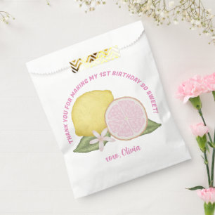 Sachets En Papier Pink Lemonade Anniversaire Fête Favoriser Sac