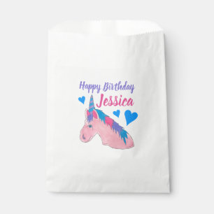 Sachets En Papier Pink Purple Magique Cheval Unicorn fête d'annivers