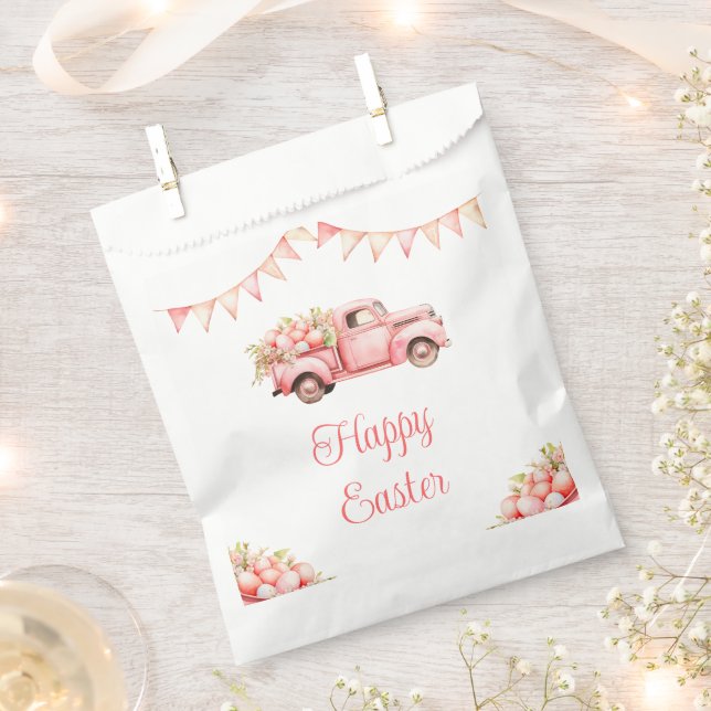Sachets En Papier Pink Truck Easter Egg Hunt (Coupé)