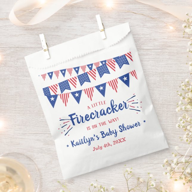 Sachets En Papier Pirate En Chemin ! baby shower 4 juillet (Coupé)