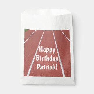 Sachets En Papier Piste de course à pied Anniversaire