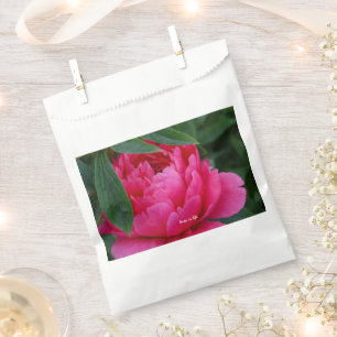 Sachets En Papier Pivoine Rose Timide