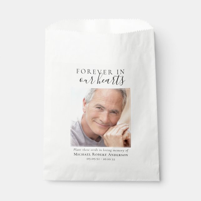 Sachets En Papier Plante Ces Graines Funérailles (Devant)