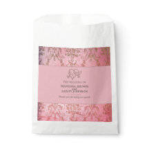 POCHETTE RUSTIQUE ROSE - Cadeau de mariage