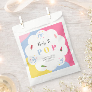 Sachets En Papier Popsicle coloré prêt à pop Baby shower