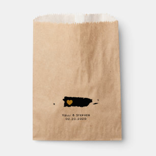 Sachets En Papier Porto Rico Wedding Favor Treat Sacks, Sacs-cadeaux