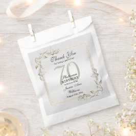 Sachets En Papier Posh 70e anniversaire Platinum