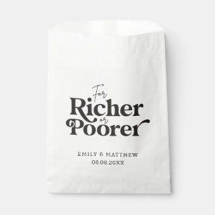 Sachets En Papier Pour le sac de mariage préféré plus riche ou plus