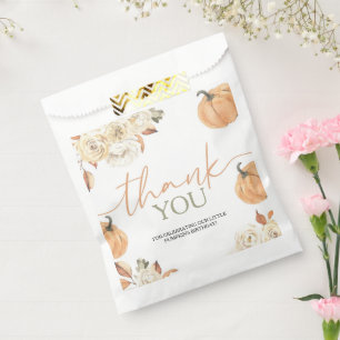 Sachets En Papier Premier anniversaire du petit Citrouille