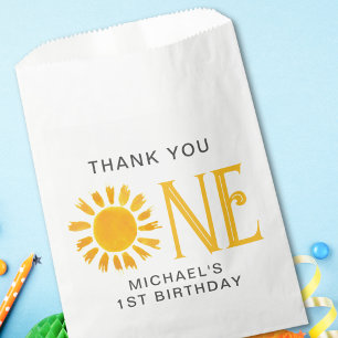 Sachets En Papier Premier anniversaire Merci du soleil