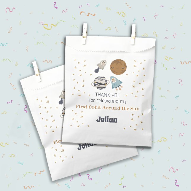 Sachets En Papier Premier anniversaire, Première orbite autour du so (Créateur téléchargé)