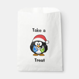 Sachets En Papier Prenez un gâteau mignon pingouin