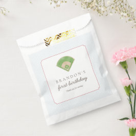 Sachets En Papier Preppy Classic Baseball First Birthday Rookie One