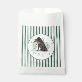 Sachets En Papier Preppy Southern Green Boy Baby shower Chien