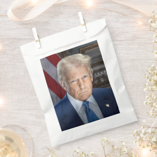 Sachets En Papier Président américain Donald Trump Photo 2025