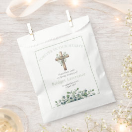 Sachets En Papier Pretty Eucalyptus Wooden Cross Funeral Seed Packet