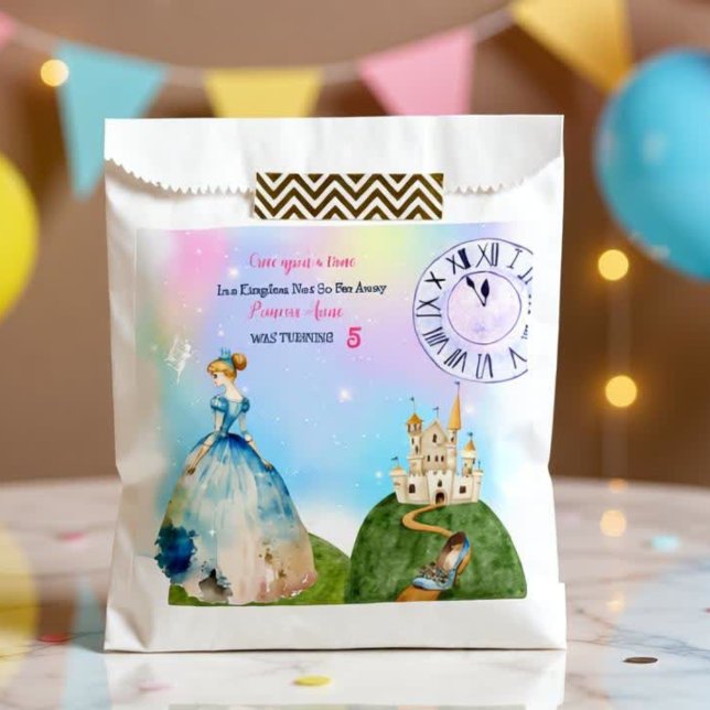 Sachets En Papier Princess Birthday Kids (Créateur téléchargé)