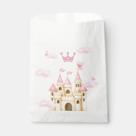 Sachets En Papier Princesse Rose Enchanter Château & Couronne