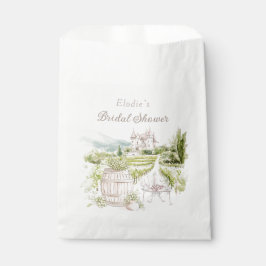 Sachets En Papier Provence Élégant Château Mariage Pays Français
