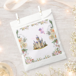Sachets En Papier Purple Castle Fairytale Anniversaire Thème avec Fa