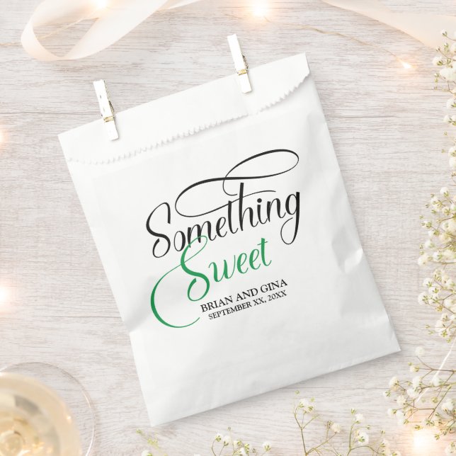 Sachets En Papier Quelque Chose de Sucre Personnalisé (Coupé)