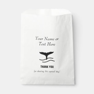 Sachets En Papier Queue de baleine Merci
