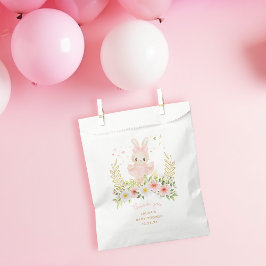 Sachets En Papier Rabbit Ballerina Bunny fille Baby shower Merci