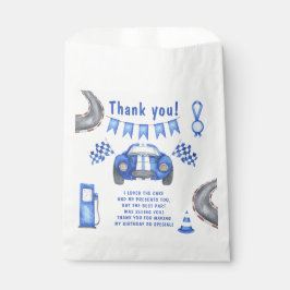 Sachets En Papier Race Car Premier anniversaire Merci de fête