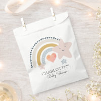 Rainbow Pink Heart Girl Baby shower