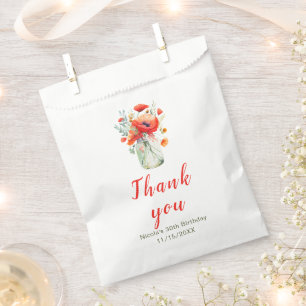 Sachets En Papier Red Poppies Mason Jar Anniversaire