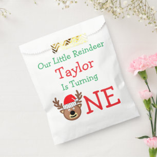 Sachets En Papier Reindeer 1er anniversaire