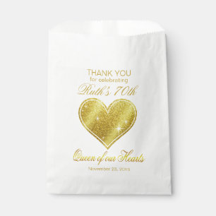 Sachets En Papier Reine de parties scintillantes de notre