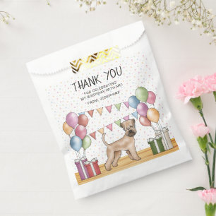 Sachets En Papier Remerciement d'anniversaire pour chien Terrier Irl