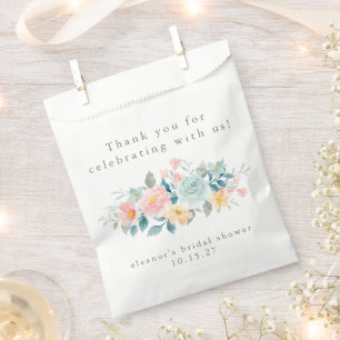 Sachets En Papier Remerciement personnalisé pour une Baby Shower Ros