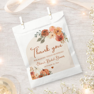 Sachets En Papier Remerciez pour votre amour Bohème Pumpkin Enterrem