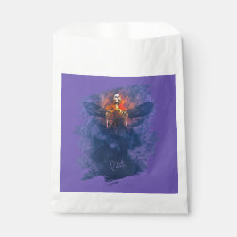 Sachets En Papier Renaissance. Squelette avec ailes se levant
