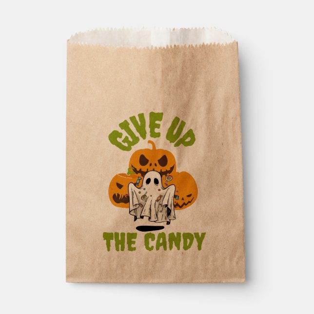 Sachets En Papier Renoncez À L'Halloween De Bonbons (Devant)