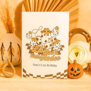 Sachets En Papier Retro Cowboy Halloween Premier Rodéo Anniversaire