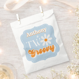 Sachets En Papier Retro Deux garçons Super 2e anniversaire