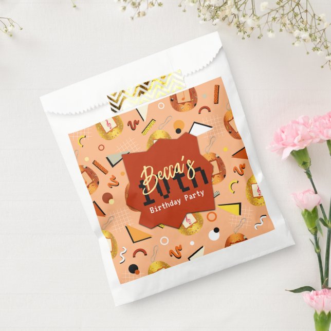 Sachets En Papier Retro Orange Tamagotchi Birthday (Scellé)
