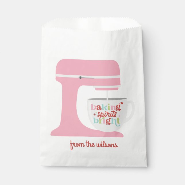 Sachets En Papier Retro Pastel Baking Spirit's Bright Christmas Favo (Devant)