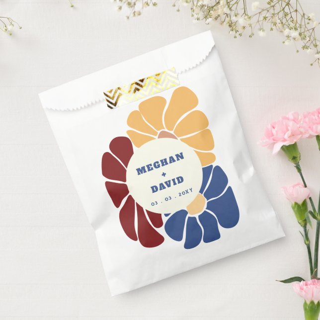 Sachets En Papier Retro Super Boho Chic Floral Mariage (Scellé)