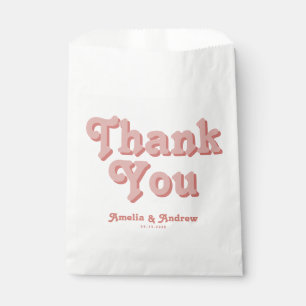 Sachets En Papier Retro Super Floral 1970 Bold Mariage