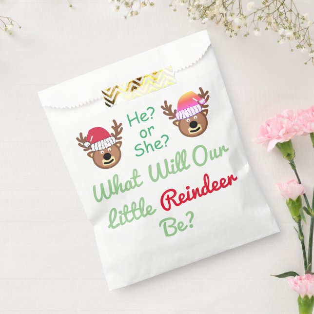 Sachets En Papier Révélation de genre Reindeer (Scellé)